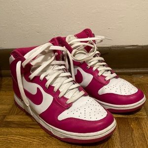 Pink prime nike dunk high